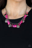 Hurricane Season - Pink Necklace - Paparazzi Accessories Necklace Bedazzle Me Pretty Mobile Fashion Boutique