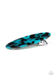 Hype Girl - Blue Hair Clip - Paparazzi Accessories Hair Clip Bedazzle Me Pretty Mobile Fashion Boutique