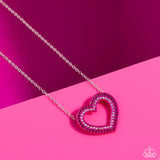 Hyper Heartland - Pink Necklace - Paparazzi Accessories Necklace Bedazzle Me Pretty Mobile Fashion Boutique