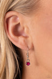 Hyper Heartland - Pink Necklace - Paparazzi Accessories Necklace Bedazzle Me Pretty Mobile Fashion Boutique
