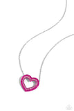 Hyper Heartland - Pink Necklace - Paparazzi Accessories Necklace Bedazzle Me Pretty Mobile Fashion Boutique