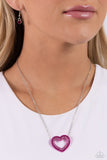 Hyper Heartland - Pink Necklace - Paparazzi Accessories Necklace Bedazzle Me Pretty Mobile Fashion Boutique
