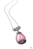 Hypnotic Headliner - Pink Necklace - Paparazzi Accessories Necklace Bedazzle Me Pretty Mobile Fashion Boutique