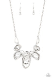 Hypnotic Twinkle - White Necklace - Paparazzi Accessories Necklace Bedazzle Me Pretty Mobile Fashion Boutique