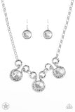 Hypnotized - Silver Necklace - Paparazzi Accessories Necklace Bedazzle Me Pretty Mobile Fashion Boutique