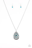 I Am Queen - Blue Necklace - Paparazzi Accessories Necklace Bedazzle Me Pretty Mobile Fashion Boutique