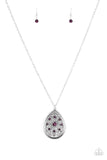 I Am Queen - Purple Necklace - Paparazzi Accessories Necklace Bedazzle Me Pretty Mobile Fashion Boutique