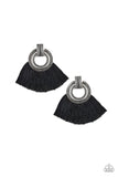I Am Spartacus - Black Earrings - Paparazzi Accessories Earrings Bedazzle Me Pretty Mobile Fashion Boutique