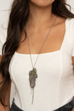 I Be-LEAF - Green Necklace - Paparazzi Accessories Necklace Bedazzle Me Pretty Mobile Fashion Boutique