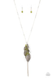 I Be-LEAF - Green Necklace - Paparazzi Accessories Necklace Bedazzle Me Pretty Mobile Fashion Boutique