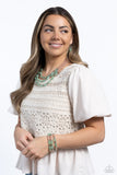 I BEAD You Now - Green Necklace - Paparazzi Accessories Necklace Bedazzle Me Pretty Mobile Fashion Boutique