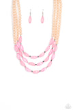 I BEAD You Now - Pink Necklace - Paparazzi Accessories Necklace Bedazzle Me Pretty Mobile Fashion Boutique