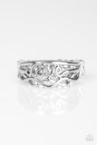I Believe In Love - Silver Ring - Paparazzi Accessories Ring Bedazzle Me Pretty Mobile Fashion Boutique