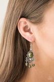 I Better Get GLOWING - Green Earrings - Paparazzi Accessories Earrings Bedazzle Me Pretty Mobile Fashion Boutique
