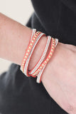 I BOLD You So! - Orange Bracelet - Paparazzi Accessories Bracelet Bedazzle Me Pretty Mobile Fashion Boutique