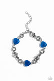 I Can Feel Your Heartbeat - Blue Bracelet - Paparazzi Accessories Bracelet Bedazzle Me Pretty Mobile Fashion Boutique