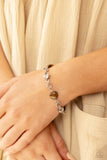I Can Feel Your Heartbeat - Brown Bracelet - Paparazzi Accessories Bracelet Bedazzle Me Pretty Mobile Fashion Boutique