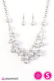 I Can SEA Clearly Now - Silver Necklace - Paparazzi Accessories Necklace Bedazzle Me Pretty Mobile Fashion Boutique