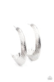 I Double FLARE You - Silver Earrings - Paparazzi Accessories Earrings Bedazzle Me Pretty Mobile Fashion Boutique