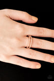 I Need Space - Rose Gold Ring - Paparazzi Accessories Ring Bedazzle Me Pretty Mobile Fashion Boutique