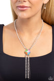 I Pinky SQUARE - Multi Necklace - Paparazzi Accessories Necklace Bedazzle Me Pretty Mobile Fashion Boutique