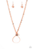 I Put A SHELL On You - Copper Necklace - Paparazzi Accessories Necklace Bedazzle Me Pretty Mobile Fashion Boutique