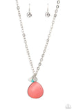 I Put A SHELL On You - Orange Necklace - Paparazzi Accessories Necklace Bedazzle Me Pretty Mobile Fashion Boutique