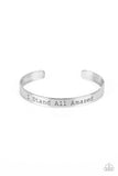 I Stand All Amazed - Silver Bracelet - Paparazzi Accessories Bracelet Bedazzle Me Pretty Mobile Fashion Boutique