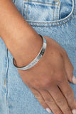 I Stand All Amazed - Silver Bracelet - Paparazzi Accessories Bracelet Bedazzle Me Pretty Mobile Fashion Boutique