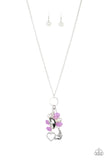 I Will Fly - Purple Necklace - Paparazzi Accessories Necklace Bedazzle Me Pretty Mobile Fashion Boutique