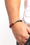I WOOD Be So Lucky - Blue Bracelet - Paparazzi Accessories Bracelet Bedazzle Me Pretty Mobile Fashion Boutique