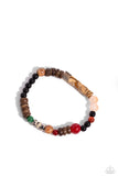 I WOOD Be So Lucky - Orange Bracelet - Paparazzi Accessories Bracelet Bedazzle Me Pretty Mobile Fashion Boutique