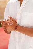 I WOOD Be So Lucky - Orange Bracelet - Paparazzi Accessories Bracelet Bedazzle Me Pretty Mobile Fashion Boutique