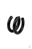 I WOOD Walk 500 Miles - Black Earrings - Paparazzi Accessories Earrings Bedazzle Me Pretty Mobile Fashion Boutique