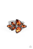 Ice-Cold Couture - Brown Ring - Paparazzi Accessories Ring Bedazzle Me Pretty Mobile Fashion Boutique