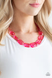ICE Versa - Pink Necklace - Paparazzi Accessories Necklace Bedazzle Me Pretty Mobile Fashion Boutique