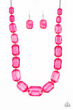 ICE Versa - Pink Necklace - Paparazzi Accessories Necklace Bedazzle Me Pretty Mobile Fashion Boutique