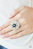 Iceberg Ahead - Blue Ring - Paparazzi Accessories Ring Bedazzle Me Pretty Mobile Fashion Boutique
