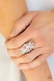 Icy Icon - Pink Ring - Paparazzi Accessories Ring Bedazzle Me Pretty Mobile Fashion Boutique