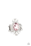 Icy Icon - Pink Ring - Paparazzi Accessories Ring Bedazzle Me Pretty Mobile Fashion Boutique