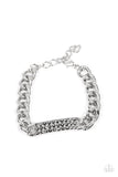 Icy Impact - Silver Bracelet - Paparazzi Accessories Bracelet Bedazzle Me Pretty Mobile Fashion Boutique
