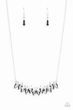 Icy Intensity - Silver Necklace - Paparazzi Accessories Necklace Bedazzle Me Pretty Mobile Fashion Boutique