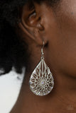 Icy Mosaic - Purple Earrings - Paparazzi Accessories Earrings Bedazzle Me Pretty Mobile Fashion Boutique