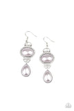 Icy Shimmer - Silver Earrings - Paparazzi Accessories Earrings Bedazzle Me Pretty Mobile Fashion Boutique