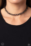 If I Only Had a CHAIN - Black Necklace - Paparazzi Accessories Necklace Bedazzle Me Pretty Mobile Fashion Boutique