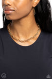 If I Only Had a CHAIN - Gold Necklace - Paparazzi Accessories Necklace Bedazzle Me Pretty Mobile Fashion Boutique