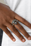 If The Crown Fits - Silver Ring - Paparazzi Accessories Ring FS-Bedazzle Me Pretty Mobile Fashion Boutique