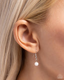 If the HORSESHOE Fits - White Necklace - Paparazzi Accessories Necklace Bedazzle Me Pretty Mobile Fashion Boutique