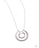 If the HORSESHOE Fits - White Necklace - Paparazzi Accessories Necklace Bedazzle Me Pretty Mobile Fashion Boutique
