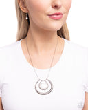 If the HORSESHOE Fits - White Necklace - Paparazzi Accessories Necklace Bedazzle Me Pretty Mobile Fashion Boutique